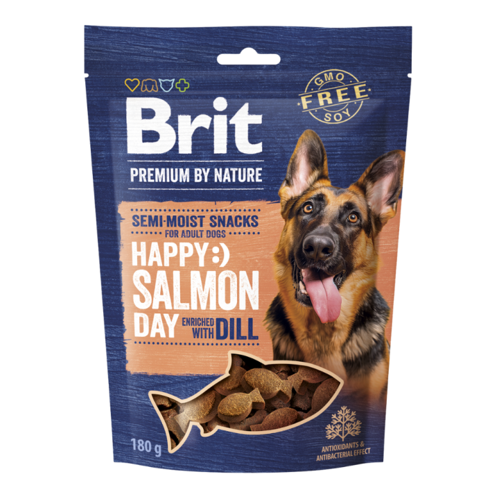 Brit Premium By NatureΒ®Dog Semi-Moist Snacks Happy Salmon with Dill