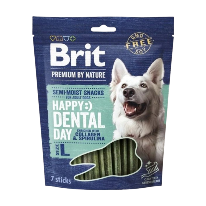 Brit Premium By NatureΒ®Dog Semi-Moist Snacks Happy Dental with Collagen & Spirulina/ L