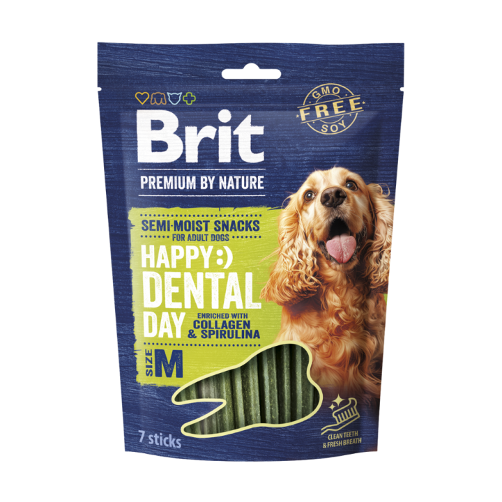 Brit Premium By NatureΒ®Dog Semi-Moist Snacks Happy Dental with Collagen & Spirulina/ M