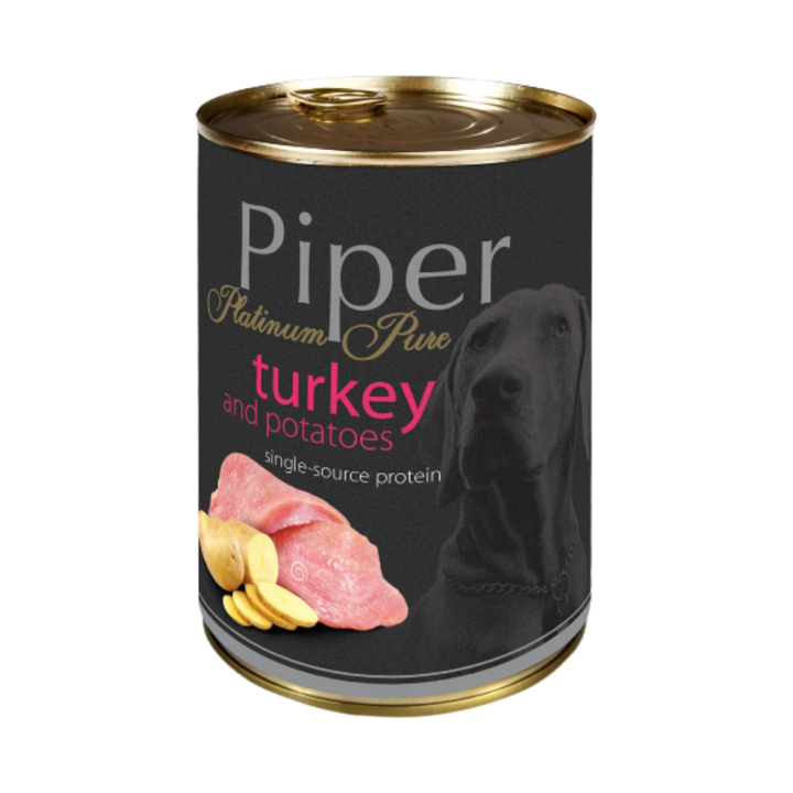 PiperDog Food Platinum Pure Turkey with Potatoes/ Can/ 400gr