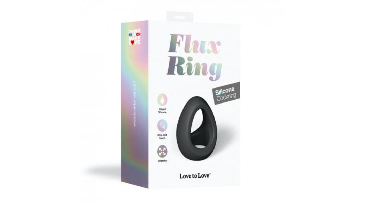 Love to Love Flux ring stretchy cock ring black