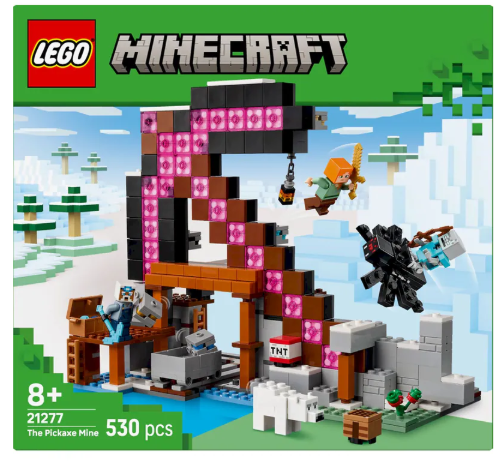 LEGO MINECRAFT THE PICKAXE MINE 21277 530 PCS