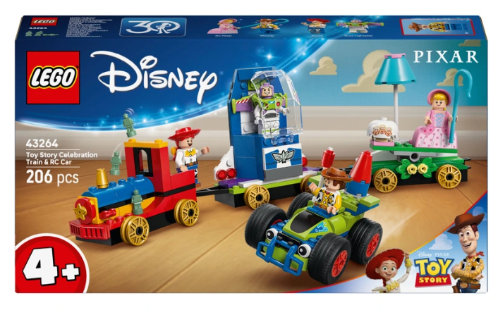 LEGO CITY TOY STORY CELEBRATION TRAIN AND RC CAR 43264 4+ 206 PCS