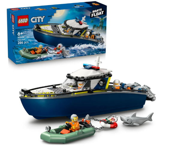LEGO CITY POLICE BOAT CHASE 60456 6+ 264 PCS