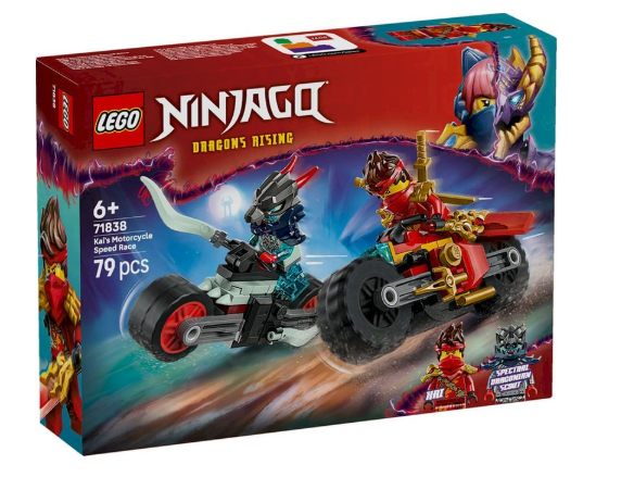 LEGO NINJAGO KAIS MOTORCYCLE SPEED RACE 71838 6+ 79 PCS