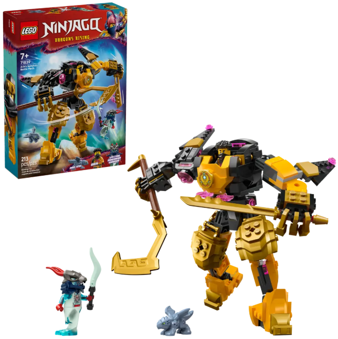 LEGO NINJAGO ARIN SPINJITZU BATTLE MECH 71839 7+ 213 PCS