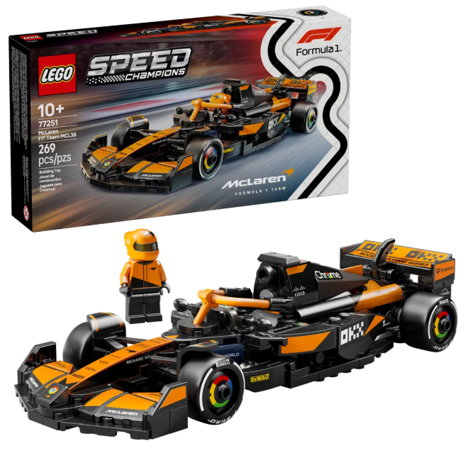 LEGO SPEED CHAMPIONS MACLAREN F1 TEAM MCL38 RACE CAR 77251 269PCS 10+