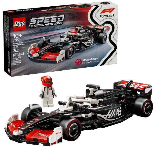 LEGO SPEED CHAMPIONS MONEY GRAM HAAS F1 TEAM VF-24 77250 242PCS 10+