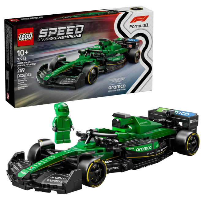 LEGO SPEED CHAMPIONS FORMULA 1 ASTON MARTIN RAMCO F1 RACING CAR 77245 269PCS 10+