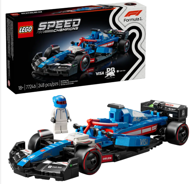 LEGO SPEED CHAMPIONS FORMULA 1 VISA CASH APP RB RACING CAR 77246 248PCS 18+