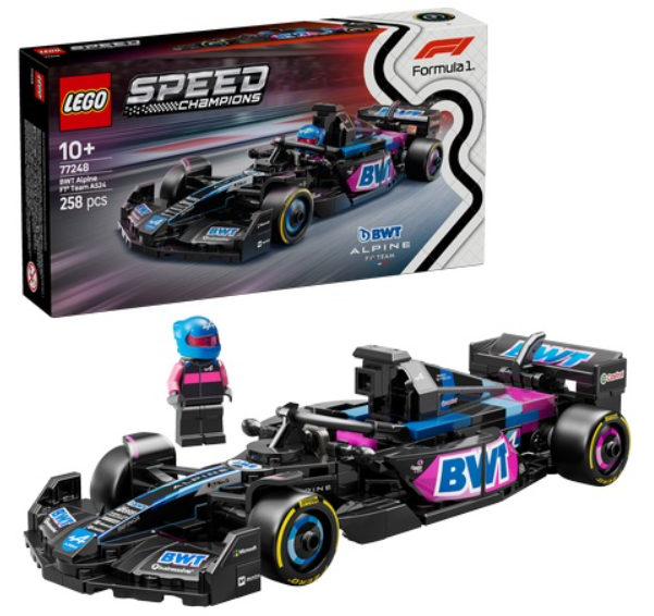 LEGO SPEED CHAMPIONS FORMULA 1 BWT ALPINE F1 RACING CAR 77248 258PCS 10+