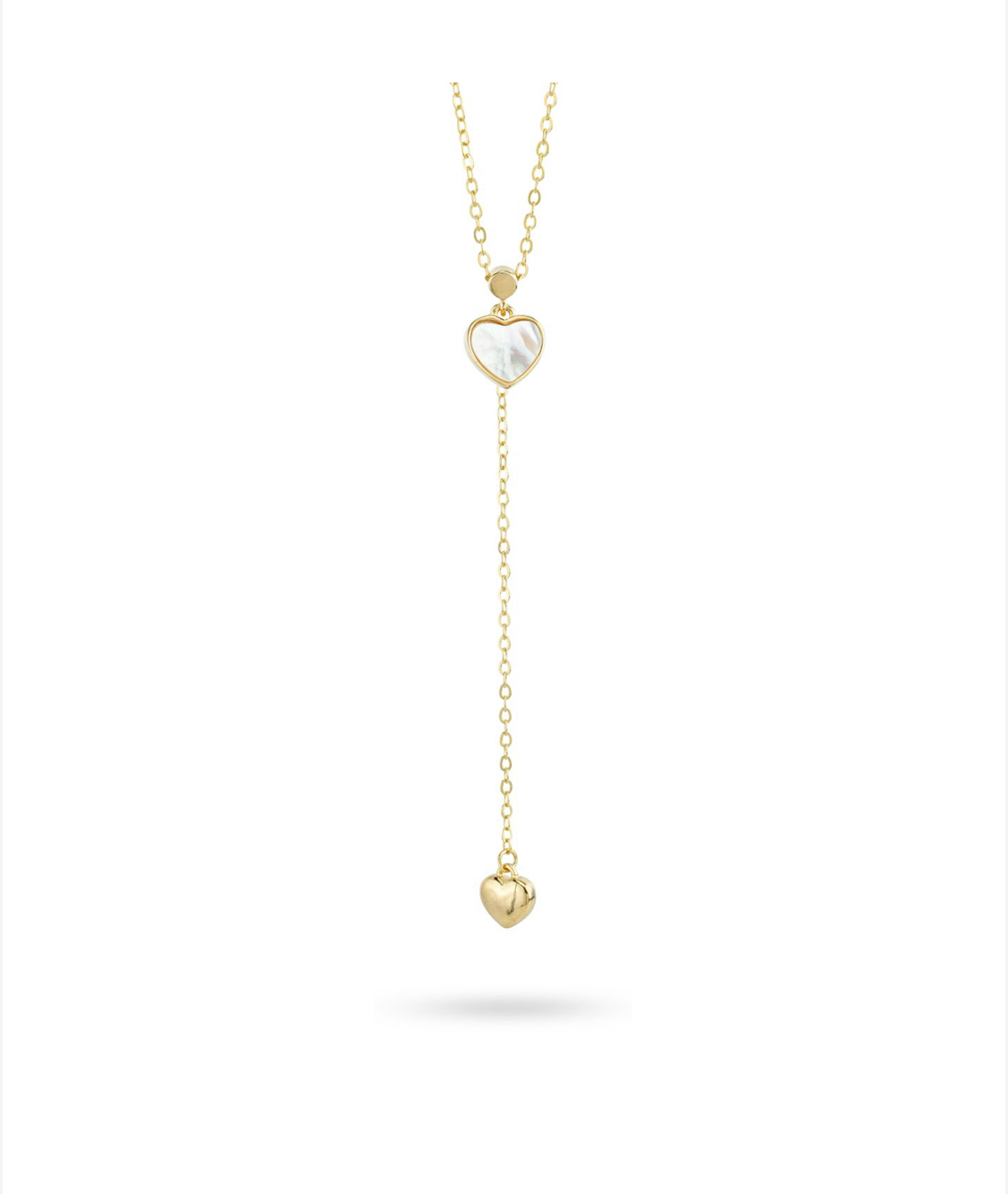 Heart gold plated necklace