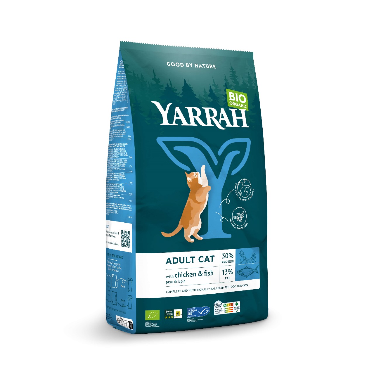 Yarrah Organic Adult Cat's Dry Food With Fish 2.4Kg