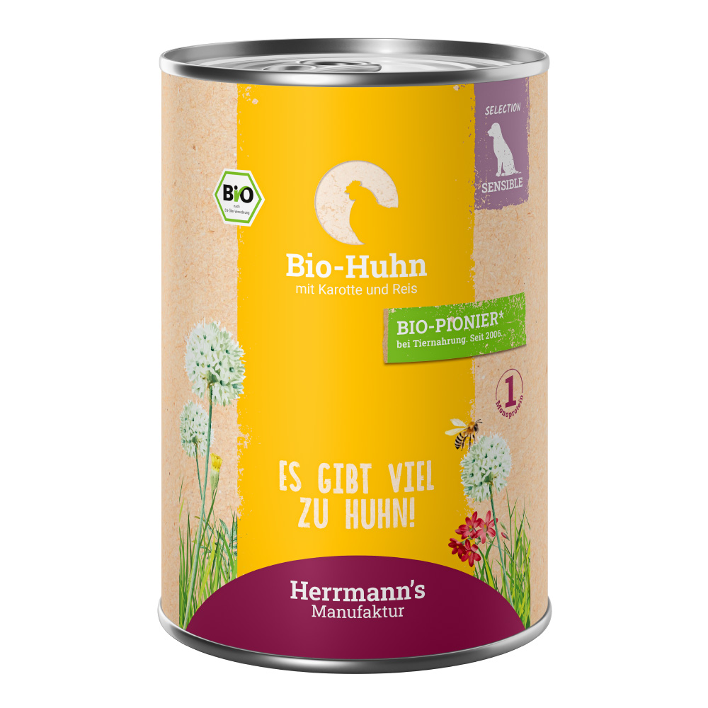 Herrmann Organic Chicken With Carrot And Rice 400G