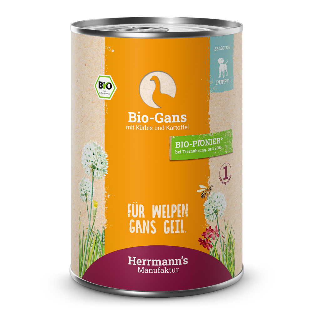 Herrmann Organic Goose With Pumpkin And Potato 400G