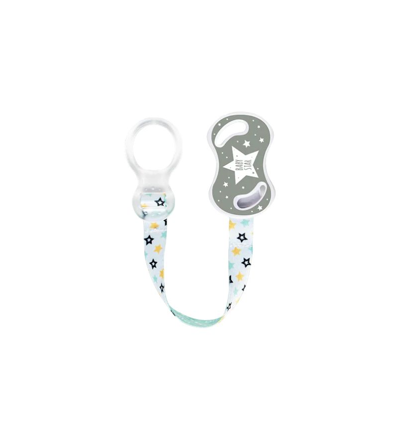 Nuvita 6070 Pacifier Holder with ring (baby star)