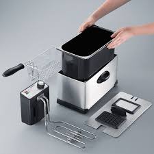 Severin Deep Fryer 2000W, S/S Housing, 3L, Deep-Frying Capacity 400G, 90 °C, Safety Cutout, Removable S/S Dust Protection, Replaceable Filter, Heating Element Auto, Indicator