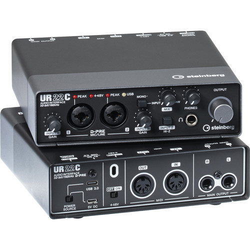 Steinberg UR22C – USB audio interface, 2 inputs, 32-bit/192kHz
