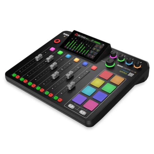 Rode Rodecaster Pro II podcast production console with USB‑C interface