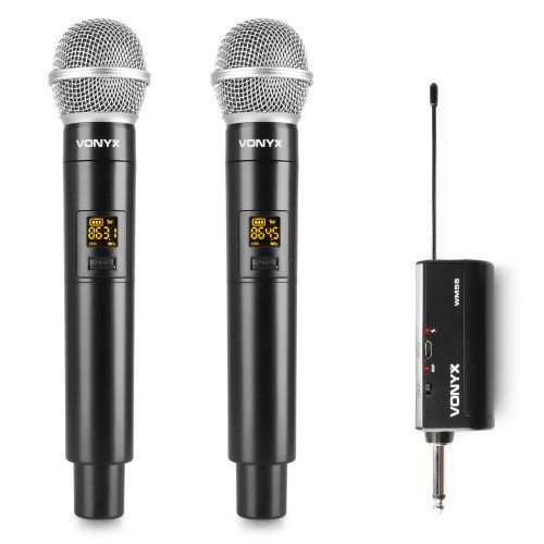 Vonyx WM552 – wireless microphone system, dual channel, professional audio