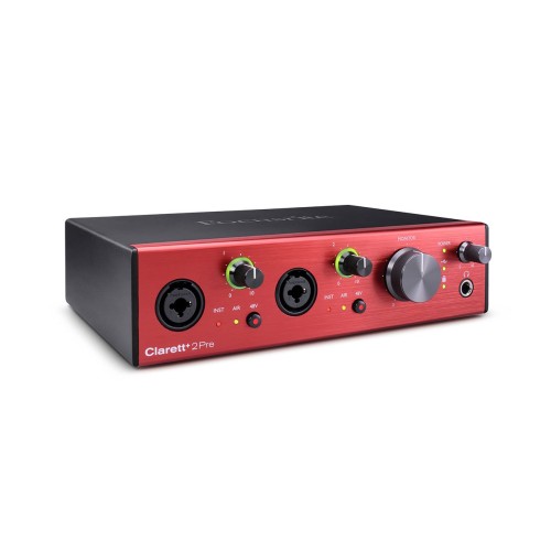 Focusrite Clarett+ 2Pre Audio Interface for Music Production