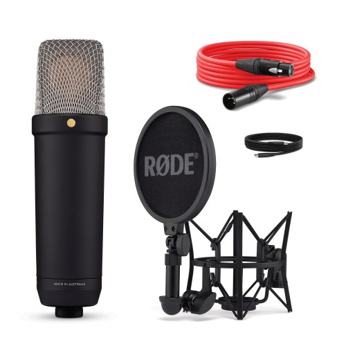 Rode NT1 5th Generation Black hybrid USB‑XLR condenser mic black