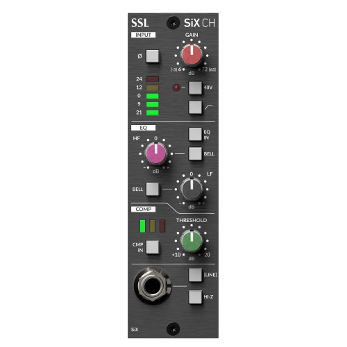 Solid State Logic 500-Series Six Channel (Mono) Module – mono channel strip, 6-channel format