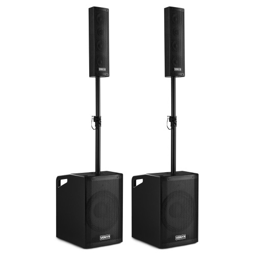 Vonyx Vx1050Bt Speaker Set – Bluetooth, active speakers, portable, 1050W output