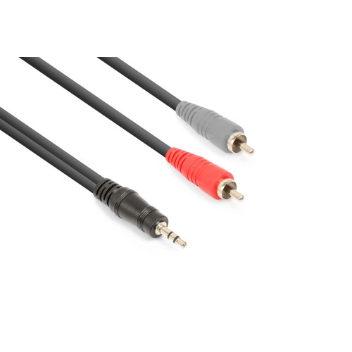 Vonyx Cx334-1 Cable 3.5Mm Trs - 2 X Rca M 1.5M – audio cable, 3.5mm TRS to dual RCA male, 1.5 meters