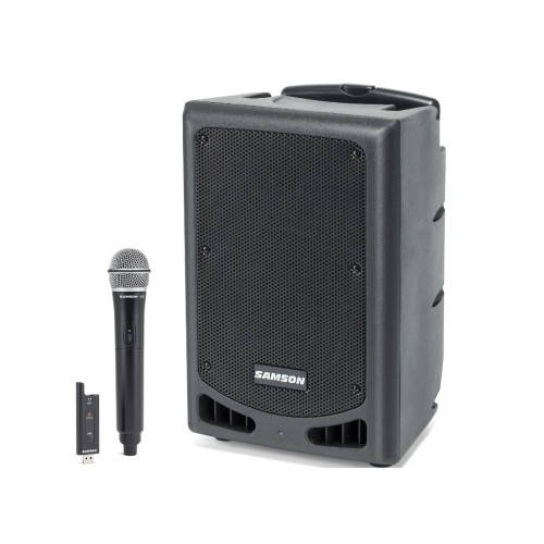 Samson Technologies Expedition XP208W Speaker rechargeable portable PA with wireless mic