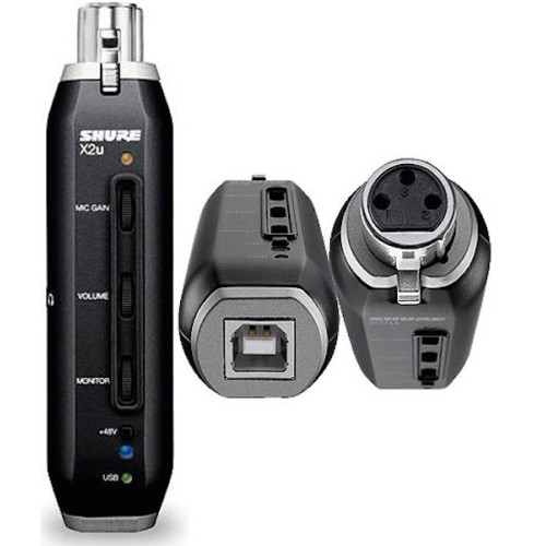Shure X2U – USB vocal microphone interface, professional audio conversion