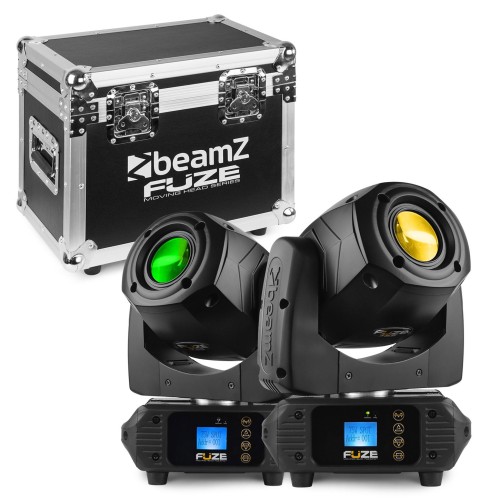 BeamZ Fuze75S Set of 2 Moving Heads in Flightcase – set of 2 moving heads with flightcase