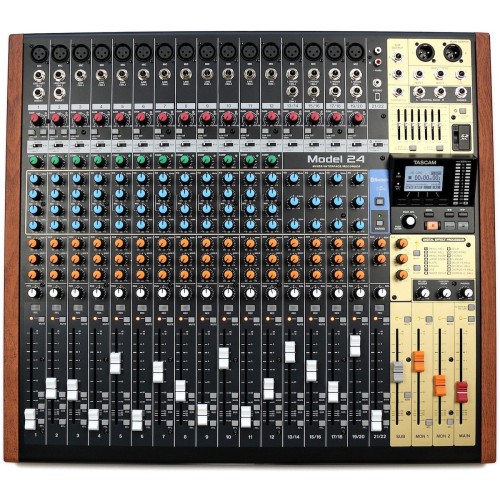 Tascam Model 24 – professional mixer recorder, 24-channel mixing and recording