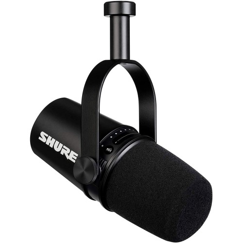 Shure MV7-K – Dynamic vocal microphone, USB/XLR, podcast/streaming kit