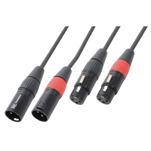 Pd Connex Cx60-3 2X Xlr M - 2 X Xlr F – 3m dual XLR male to dual XLR female