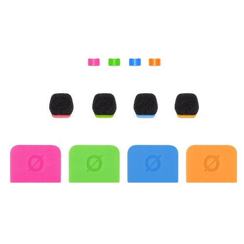 Rode Colors 3 Interchangeable Microphone Covers bright color ID set