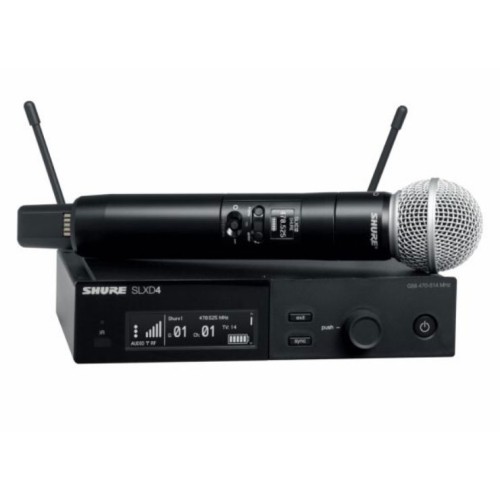 Shure Slxd24Sm58 Vocal Microphones – wireless vocal microphone system, handheld, digital wireless