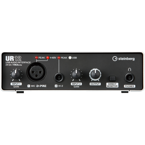 Steinberg UR12 – USB audio interface, 2 inputs, compact design