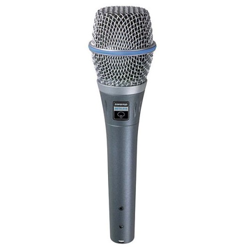 Shure Beta 87A – Handheld vocal microphone, condenser, smooth frequency response