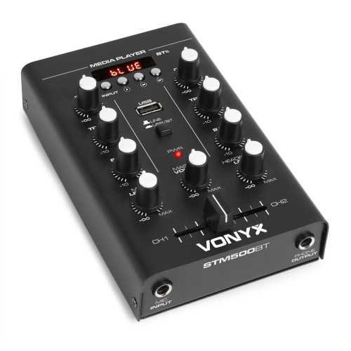 Vonyx Stm500Bt Bluetooth DJ Mixer Audio Controller – DJ mixer, Bluetooth enabled, audio controller