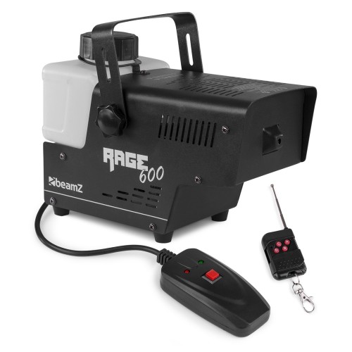 Beamz Rage 600 Wireless Smoke Machine – smoke machine, 600W, wireless control, fog effects