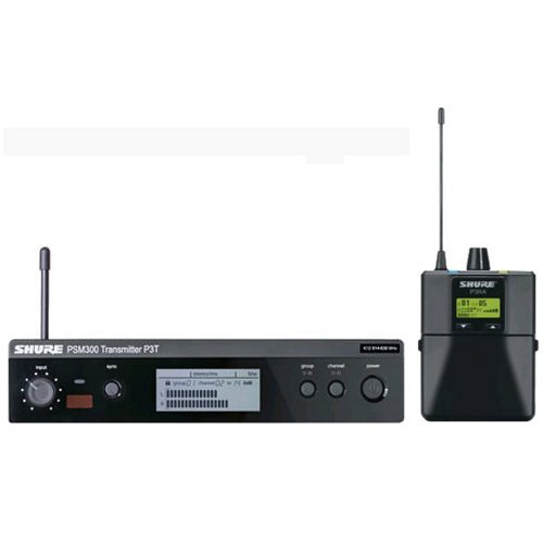 Shure Psm 300 - P3Tra Stereo Uhf In Ear Monitor System With P3Ra Receiver Vocal Microphones