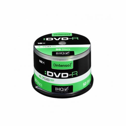 Intenso DVD-R 4.7GB Cake Box 50 blank recordable DVDs 16x speed spindle of 50