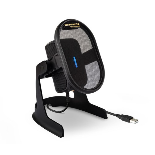 Marantz Pro Umpire USB condenser microphone with shock mount and pop filter