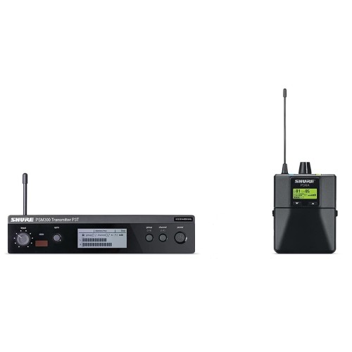 Shure Psm 300 - P3Tr Stereo Uhf In Ear Monitor System With P3R Receiver Vocal Microphones