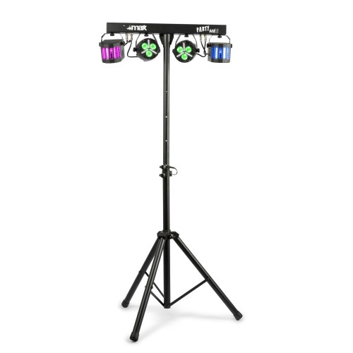 BeamZ Partybar12 with 2x PAR + 2x Derby Lights – stage lighting, 2x PAR, 2x Derby, multi-effect