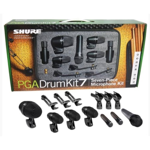 Shure Pgadrumkit7 Vocal Microphones – dynamic vocal microphones, drum mic kit, stage use