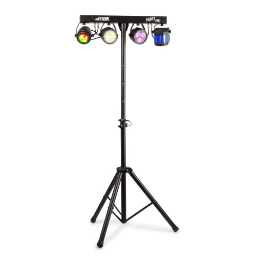 BeamZ Partybar09 with Jelly Moon, Derby, PAR Strobe – stage lighting, multi-effect, Derby, PAR, strobe