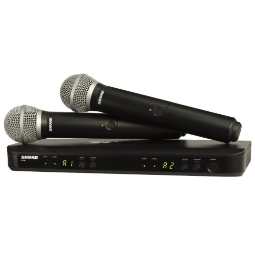 shure Blx288 Pg58 Vocal Microphones – wireless vocal microphone system, handheld, professional audio