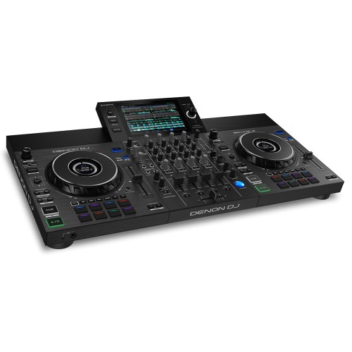 Denon DJ Controller SC Live 4 – professional DJ controller, 4-channel mixer, standalone operation, touch screen, performance pads